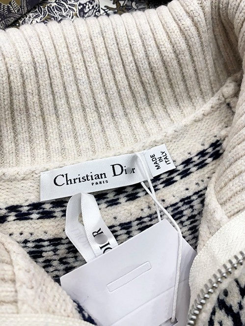 ディオール レディース ニットジャケット アウター暖かさ