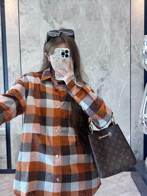 ルイ・ヴィトンスーパーコピー メンズ／レディース シャツチェック柄デザイン