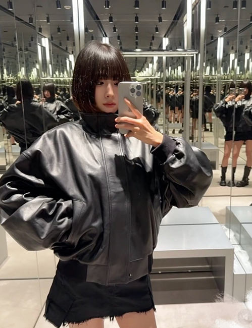 バレンシアガスーパーコピー レザージャケット アウターラムレザー