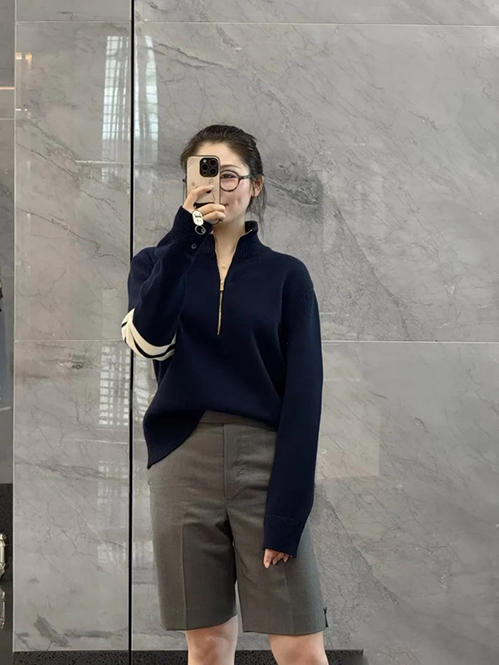 トム ブラウンスーパーコピー レディース ニットセーター三本線アームバンド