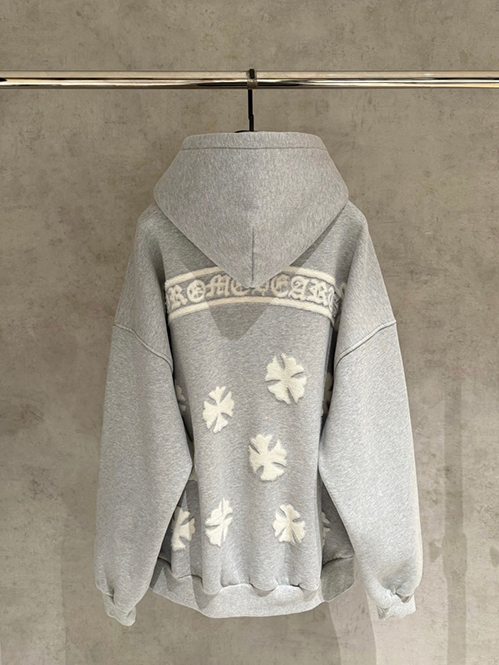 クロムハーツスーパーコピー パーカー フードジャケットクロスパッチ付き