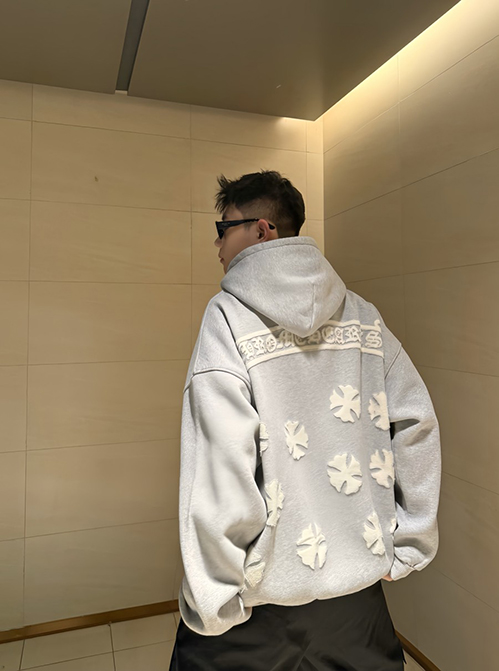 クロムハーツスーパーコピー パーカー フードジャケットクロスパッチ付き