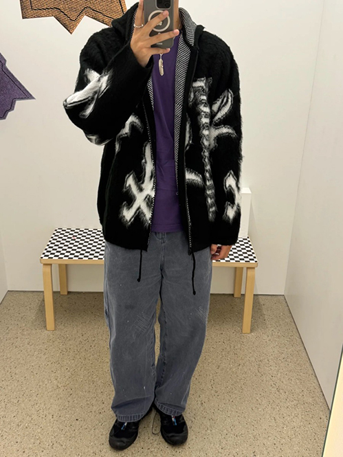 シュプリームスーパーコピー ニットフードジャケット パーカートリート