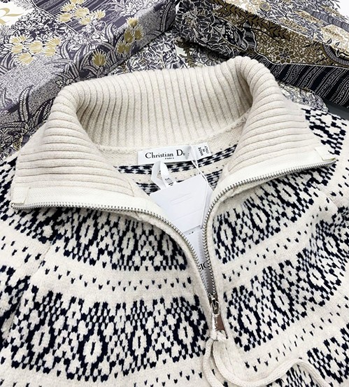 ディオール レディース ニットジャケット アウター暖かさ