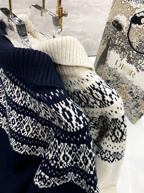 ディオール レディース ニットジャケット アウター暖かさ