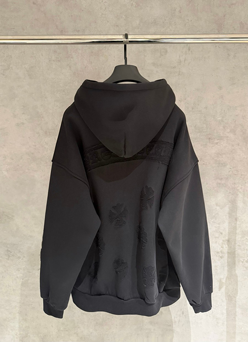 クロムハーツスーパーコピー パーカー フードジャケットクロスパッチ付き