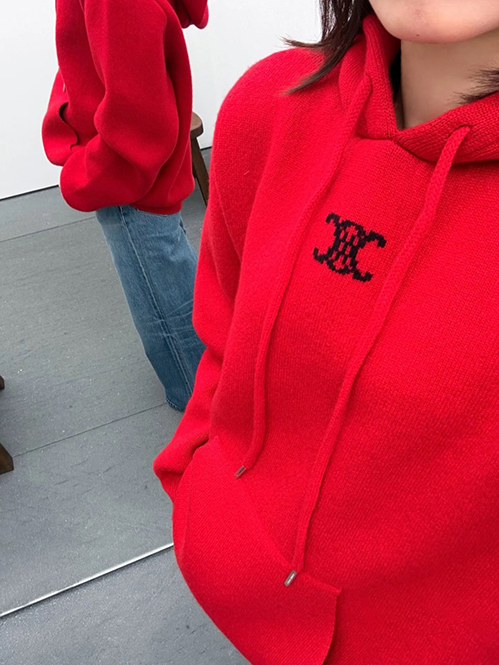 セリーヌ レディース ニットセーターレッド