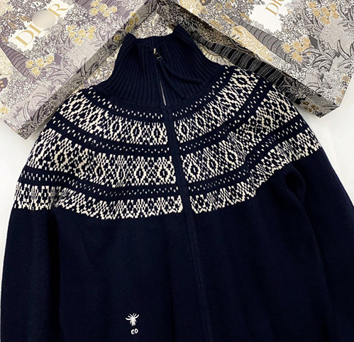 ディオール レディース ニットジャケット アウター暖かさ