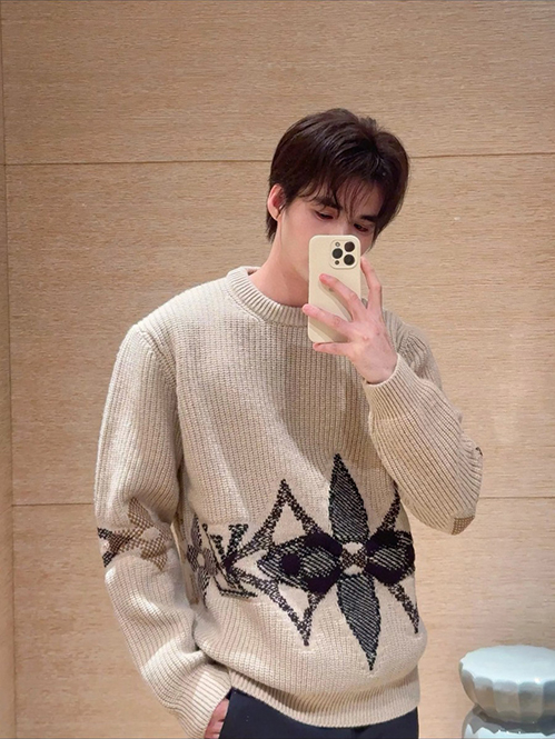 ルイ・ヴィトン グラフィック ニット セーター クルーネック