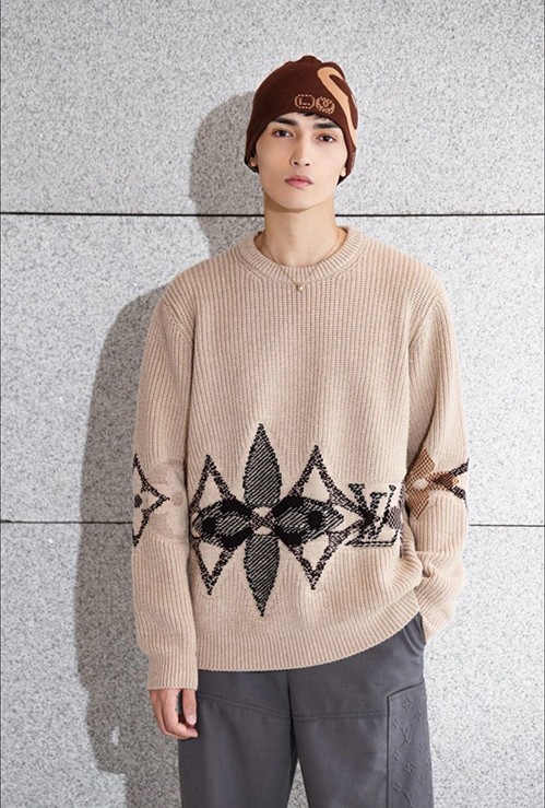 ルイ・ヴィトン グラフィック ニット セーター クルーネック