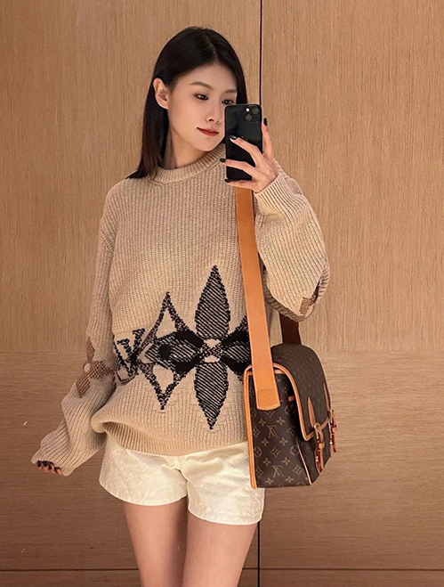 ルイ・ヴィトン グラフィック ニット セーター クルーネック