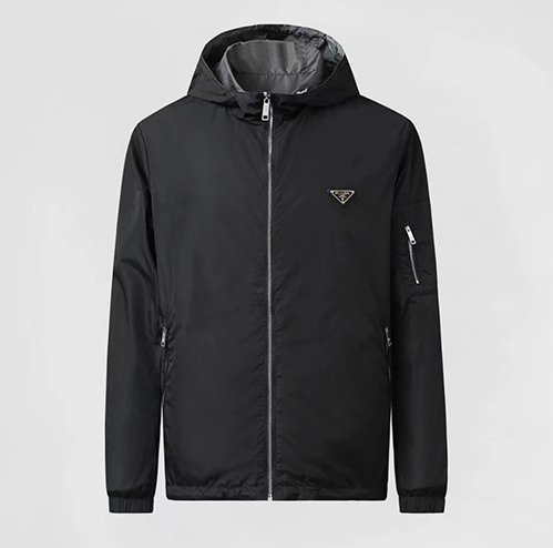 プラダ スーパーコピーシンプル フードジャケット パーカーアウター両面