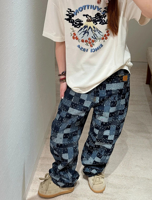 ルイ・ヴィトン ホワイトカラーベーシックなデザイン半袖Tシャツ