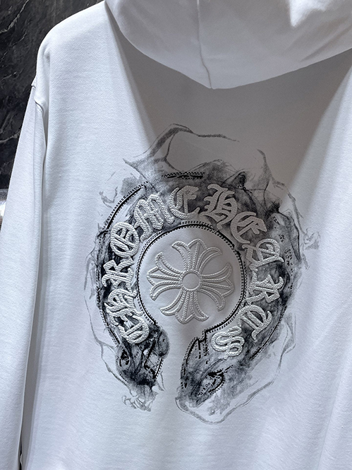 クロムハーツスーパーコピー ホースシュー デザイン フードジップアップ