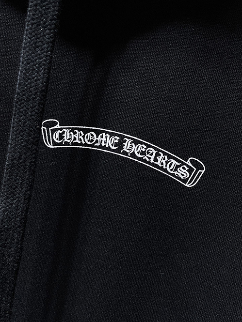 クロムハーツ ホースシュープリント ジップアップフーディー
