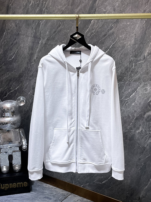 クロムハーツ スーパーコピーホースシュー バックプリント ジップパーカー