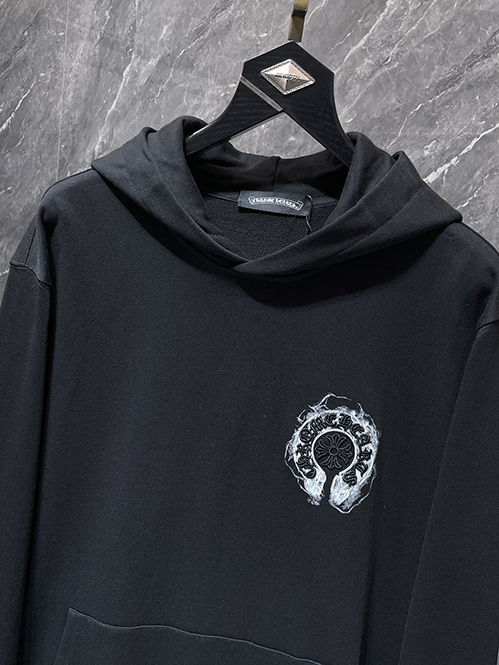 クロムハーツスーパーコピー ホースシュー デザイン フードジップアップ