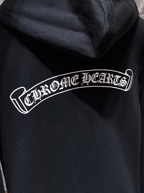 クロムハーツ ホースシュープリント ジップアップフーディー