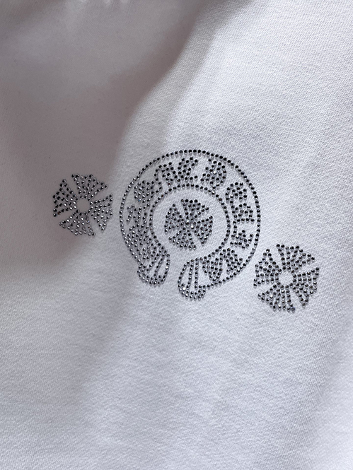 クロムハーツ スーパーコピーホースシュー バックプリント ジップパーカー