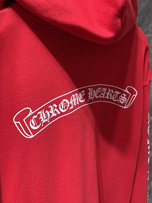 クロムハーツ ホースシュー ロゴ フードジップパーカー