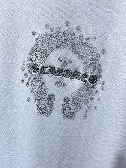 クロムハーツ ホースシュー 裏起毛 フードジップパーカー