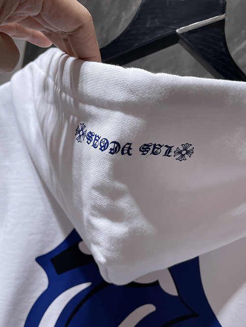 クロムハーツスーパーコピー ホースシュー 刺繍ロゴ フードパーカー