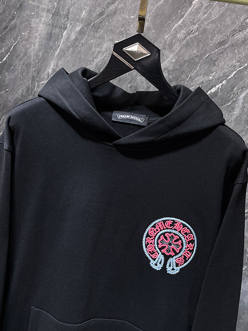 クロムハーツコピー ホースシューロゴ ジップアップ フーディー
