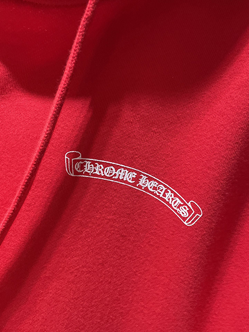 クロムハーツ ホースシュー ロゴ フードジップパーカー