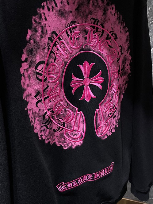 クロムハーツコピー ホースシュー ヘビーコットン ジップパーカー