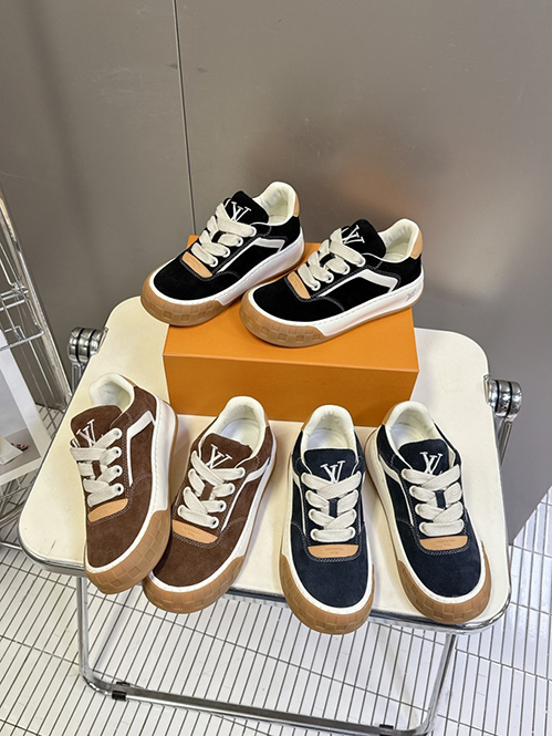 ルイ・ヴィトンメンズ レディース バターソフト モノグラム デザイン スニーカー
