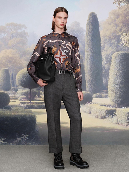 ルイ・ヴィトンメンズ レディース キーポル ボストンバッグ デニムシャツ