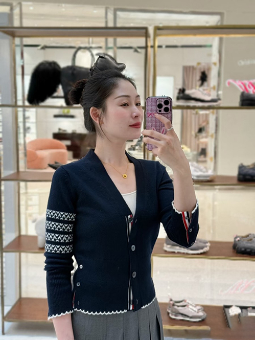 トムブラウンスーパーコピー レディースミラノステッチ カーディガン