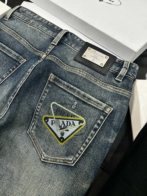 ルイ・ヴィトン ストリートスタイル デニムカーゴパンツ