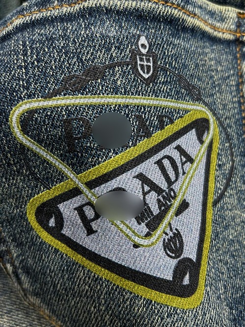 ルイ・ヴィトン ストリートスタイル デニムカーゴパンツ