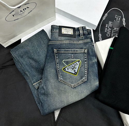 ルイ・ヴィトン ストリートスタイル デニムカーゴパンツ