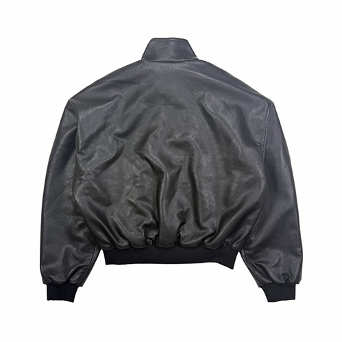 バレンシアガ オーバーサイズ レザー バイカージャケット