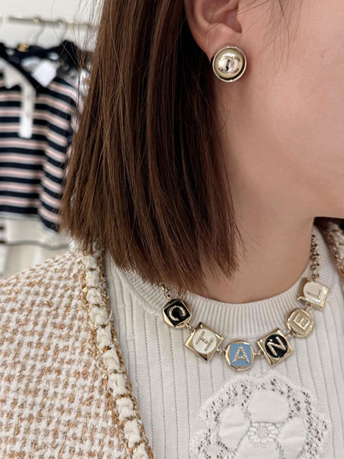 シャネル ゴールドトーン チェーン ネックレス