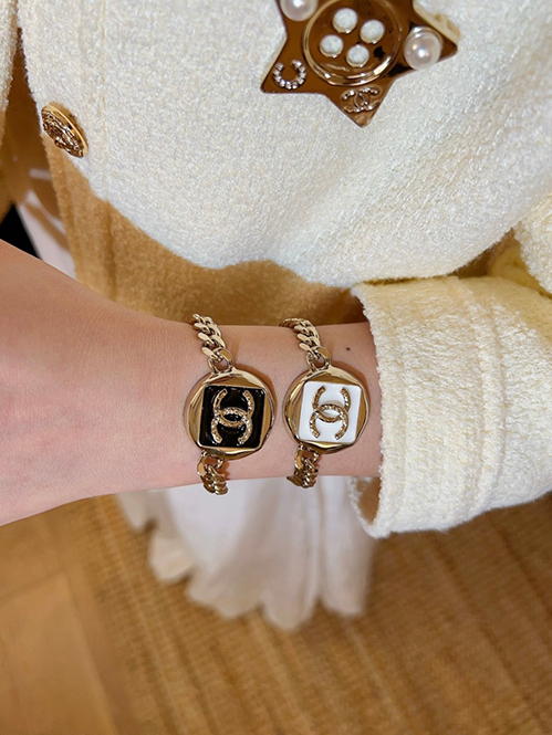 シャネル パール＆CCロゴ ブレスレット