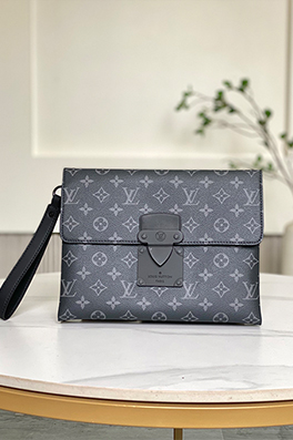 ルイヴィトン   モノグラム・エクリプスコーティングキャンバス LV クラッチバッグ