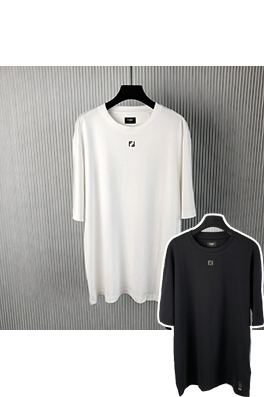 フェンディ 新しいメタリックダブル F 半袖Tシャツ