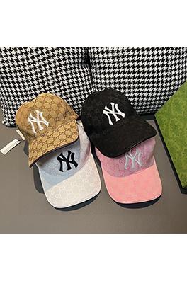 グッチ  NY刺繍ロゴファッションサンハット