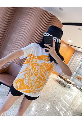 バーバリーコピー  乗馬騎士プリントコットンクルーネック半袖Tシャツ