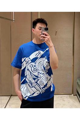 バーバリー  乗馬軍馬騎士プリントデザイン半袖Tシャツ