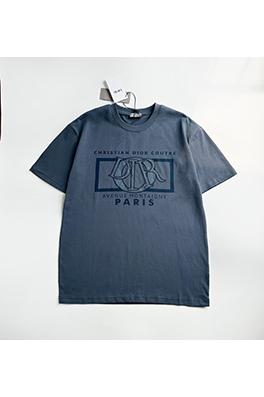 ディオール  フロント水溶性ファッション刺繍プリント柄半袖Tシャツ