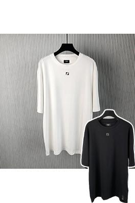 フェンディ 新しいメタリックダブル F 半袖Tシャツ