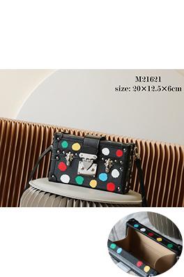 ルイヴィトンコピー  シルクスクリーンクラフトファッションショルダーバッグM21621