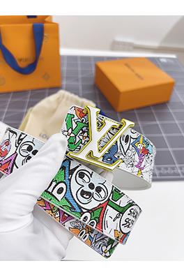 ルイヴィトン  ファッショナブルなヴィンテージプリントベルト