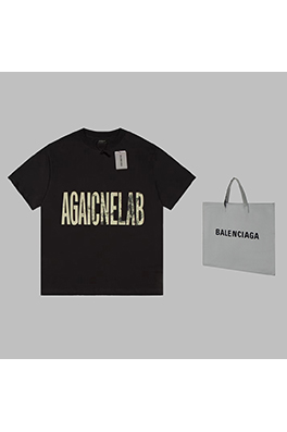 バレンシアガスーパーコピー  ファッションアンチアルファベット半袖Tシャツ