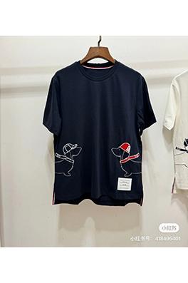 トムブラウンコピー  子犬の刺繍ファッション半袖Tシャツ