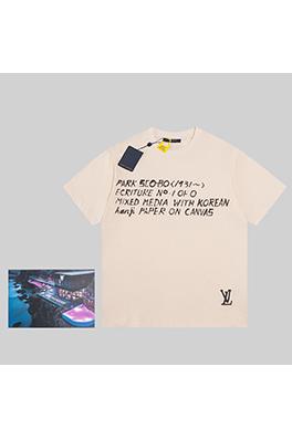 ルイヴィトン  コラボレーションコットンプリント半袖Tシャツ